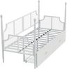 Tagesbett Metall mit 2 Schubladen, Vintage-Design, 90x200 cm, Weiß, ohne Matratze Bild 5