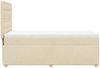 vidaXL Boxspringbett mit Matratze Creme 90x190 cm Stoff 3291154 Bild 5