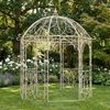 Pavillon LIV Antik - 284x263x313cm, Metall, Antik-Creme | Gartenpavillon Zierpavillon Gartendeko Bild 3