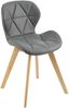 Esszimmerstuhl Älmhult 2-er Set 78x47x52 cm Kunstleder Grau [en. casa] Bild 2