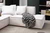 KAWOLA Sofa SAMU Ecksofa Stoff beige Recamiere links 72 x 224 x 226 cm Bild 5