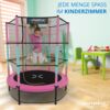 Kinetic Sports Gartentrampolin JUMPER 140, Ø 140 cm, Gummiseil Fun Jumper mit Sicherheitsnetz, Schutzpolster Bild 2