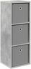 vidaXL Sideboard mit Schubladen Beton Grau 30,5 x 27 x 84,5 cm 8000559 Bild 2