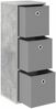 vidaXL Sideboard mit Schubladen Beton Grau 30,5 x 27 x 84,5 cm 8000559 Bild 4