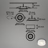 Briloner LED-Einbauleuchten 2in1 Mini Ein-& Aufbau 9W 500lm weiß dimmbar Bild 3
