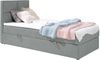 99rooms Larni Boxspringbett Strukturstoff INARI Hellgrau 80x200 cm Bild 4