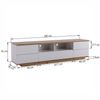 KLAM HOME Lowboard moderner TV-Schrank in weißer Ausführung (für Wohnzimmer Schlafzimmer), TV-Board Fernsehschrank Kommode für Fernseher 180 x 38 x 46 Bild 4