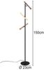 Moderne LED Stehleuchte FIATO dimmbar, 3-flammig Höhe 150cm Bild 3