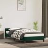 Einzelbettgestell Design für Erwachsene ohne Matratze Dunkelgrün 100x200 cm Samt d4752e Bild 2