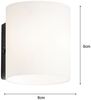 Fischer & Honsel 30453 LED Wandleuchte Betty sandschwarz opal 3000K Bild 4