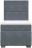 vidaXL Boxspringbett mit Matratze Dunkelgrau 80x200 cm Samt 3290757 Bild 4