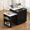 Tisch 125,5/187,5 x 71 x 93 cm, ausziehbar, mit LED-Beleuchtung und USB/Type-C-Ladestation Bild 4