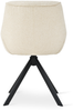 GOEURVANT 1178 Esszimmerstühle 2er-Set mit Armlehnen, 360° Drehbar, Chenille - Creme Bild 5