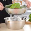 TEAMFAR Edelstahl Sieb Set 3er Micro-Perforiert Nudel Abtropfsieb 16/22/28cm Bild 5