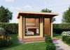 Infraworld Gartensauna Terra 2B Außensauna mit Vorraum Saunahaus 341 x 230 cm Bild 2