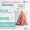 Carpe Sonno Kinderbettwäsche 135 x 200 Mädchen Prinzessin Kinder Bettwäsche Lila Rosa Baumwolle, Renforcé, 2 teilig, OEKO-TEX Bettbezug 135x200 mit Reißverschluss - Kleid Bild 3