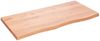 vidaXL Tischplatte Hellbraun 100x50x(2-4)cm Massivholz Eiche Behandelt 3156366 Bild 2