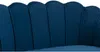 Vente-unique - DANDELION Sofa SamtStoff Blau - B 73 cm x H 78 cm x L 124 cm Bild 4