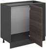 Eckunterschrank R-Line Edelgrau 86 cm ohne Arbeitsplatte Vicco Bild 4