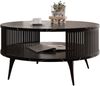 Mirjan24 'Rajkon' Couchtisch, Laminatplatte / Stahl schwarz, 75 x 75 x 44 cm Bild 3