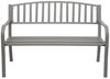 PROREGAL® Gartenbank 87x128x58cm Bank Sitzbank 2-Sitzer pulverbeschichteter Stahl Bild 2