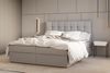 MOEBLO Boxspringbett Bett 05 (Polsterbett Kontinentalbett, Bonell, Topper, Doppelbett, gepolstertes Kopfteil mit Bettkasten), gepolstertes Kopfteil mit Bettkasten Bild 2