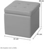 Sitzhocker mit Stauraum, grau Bild 2