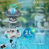 KESSER® Poolroboter Poolreiniger Akku Aqua-9000 inkl. Transporttasche Pool Roboter für bis 80m² Pools, Li-Ion Akku max. 75 min, Kabellos Poolsauger Bodenreinigung Vollautomatisch Bodensauger Anthrazit Bild 5