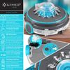KESSER® Poolroboter Poolreiniger Akku Aqua-9000 inkl. Transporttasche Pool Roboter für bis 80m² Pools, Li-Ion Akku max. 75 min, Kabellos Poolsauger Bodenreinigung Vollautomatisch Bodensauger Anthrazit Bild 2