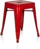 hjh OFFICE Arbeitsstuhl Arbeitshocker VANTAGGIO Metall Rot Bild 4