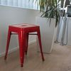 hjh OFFICE Arbeitsstuhl Arbeitshocker VANTAGGIO Metall Rot Bild 2