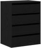 vidaXL Schubladenschrank Schwarz 60 x 41 x 76 cm Holzwerkstoff 868922 Bild 2