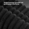 Patbrela Ecksofa Cord Schlafsofa L Form mit Abgerundeter Chaise Longue Bild 3
