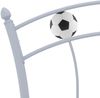 vidaXL Einzelbett mit Fußball-Design Grau Metall 90x200 cm 324746 Bild 5