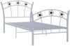 vidaXL Einzelbett mit Fußball-Design Grau Metall 90x200 cm 324746 Bild 2