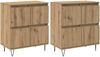 vidaXL Sideboards 2 pcs Artisan-Eiche 3394534 Bild 2