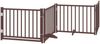 vidaXL 12-tlg. Hundetor mit Tür Faltbar Braun 960 cm Pappelholz 3155748 Bild 3