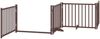 vidaXL 12-tlg. Hundetor mit Tür Faltbar Braun 960 cm Pappelholz 3155748 Bild 4
