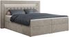 Boxspringbett - Doppelbett mit Multipocket-Matratze und LED - GOLD-6 - 160x200cm - Beige Stoff - H3 Bild 3