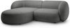 Micadoni Ecksofa Kate 2-Sitzer Links Boucle Dunkelgrau Bild 2