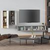 vidaXL 4-tlg. TV-Schrank-Set Betongrau Holzwerkstoff 3114633 Bild 3