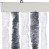 vidaXL Insektenschutz-Vorhang Grau und Weiß 90x220 cm Chenille 241224 Bild 4