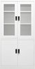 vidaXL Büroschrank Weiß 90x40x180 cm Stahl 335946 Bild 2