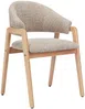 Vente-unique - SOLUNA Stuhl Stoff Schokoladenbraun - B 53,5 cm x H 82 cm x L 56 cm Bild 4