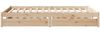 vidaXL Massivholzbett ohne Matratze 135x190 cm Kiefernholz 3301426 Bild 5