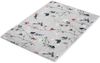 Kleine Wolke Badematte Flores, Höhe 5 mm, rutschhemmend beschichtet, fußbodenheizungsgeeignet, Polyester, rechteckig, romantisch verspieltes Design mit Blumen und Schmetterlingen Bild 4