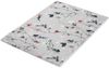 Kleine Wolke Badematte Flores, Höhe 5 mm, rutschhemmend beschichtet, fußbodenheizungsgeeignet, Polyester, rechteckig, romantisch verspieltes Design mit Blumen und Schmetterlingen Bild 2