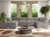 Modulares XXL-Ecksofa MODARO 5M, U-Form, Wohnlandschaft, 5-teilig, freistehend, Wohnzimmer Couch, HR-Schaumstoff - Hellbraun Cord - Links Bild 5