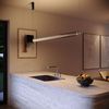 s.luce Ranya LED Up & Down Pendelleuchte mit Glas-Cover & Fernbedienung Aluminium, Klar 130cm Bild 3