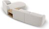 Micadoni Modulares Sofa Miley mit Recamiere 3-Sitzer Rechts Chenille Haga Hellgrau Bild 4